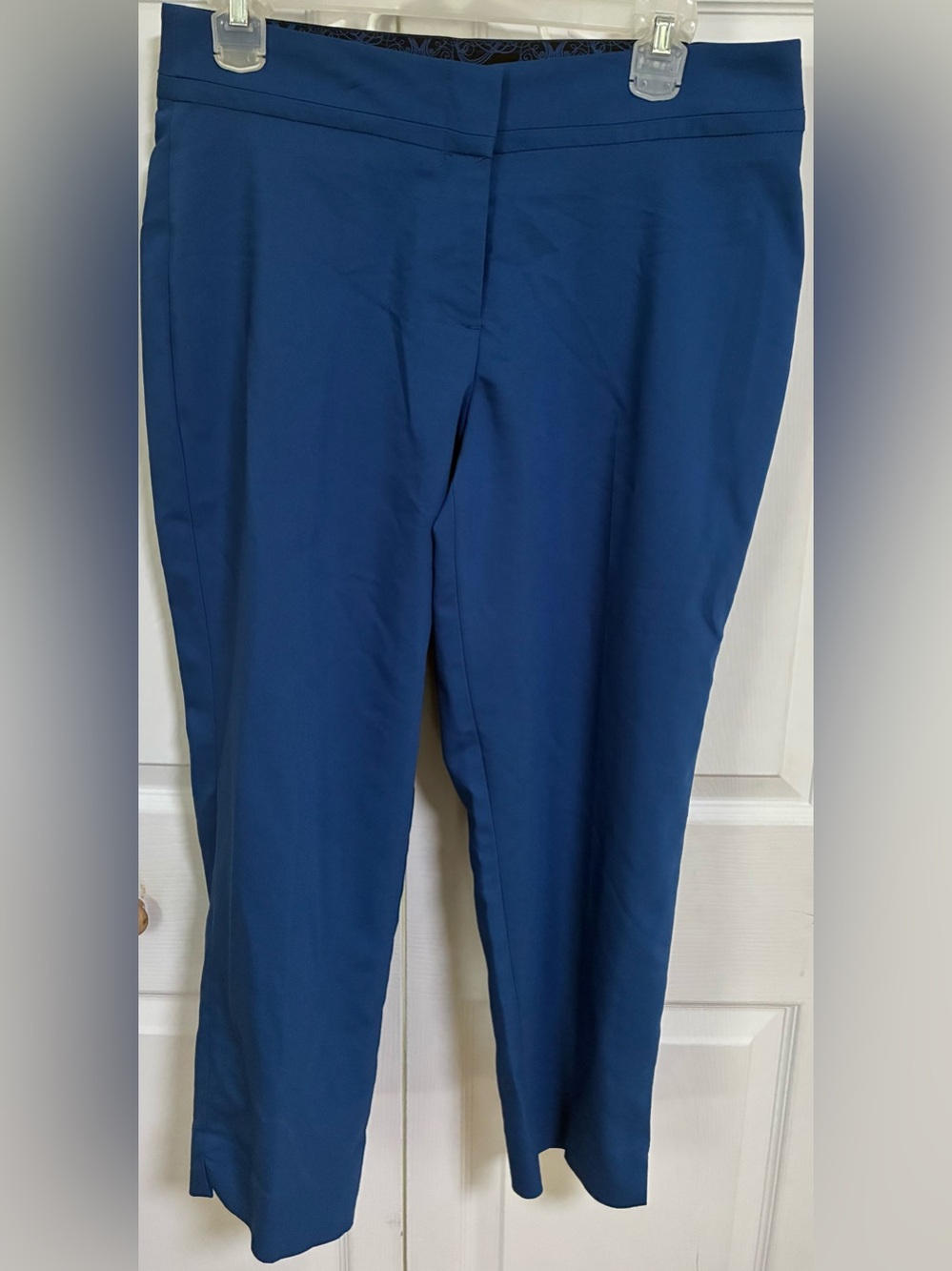 Peter Nygard Slims Royal Blue Tummy Control Ankle Pants - Size 8